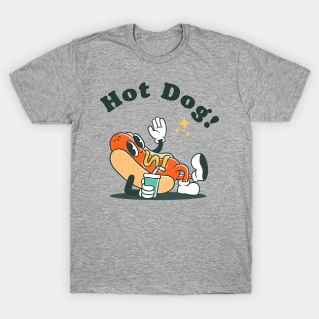 Hot Dog T-Shirt by Crossbar Apparel